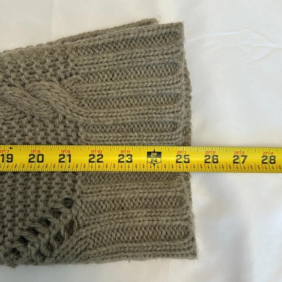 Berretti Cable Knit and Pattern All Over 3/4 Sleeve Brown Neutral Mohair/Wool M - Picture 8 of 10